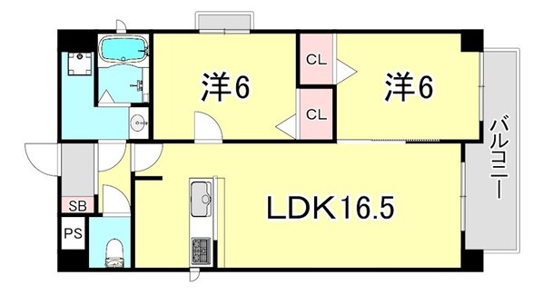 エクセレンス藤井の物件間取画像